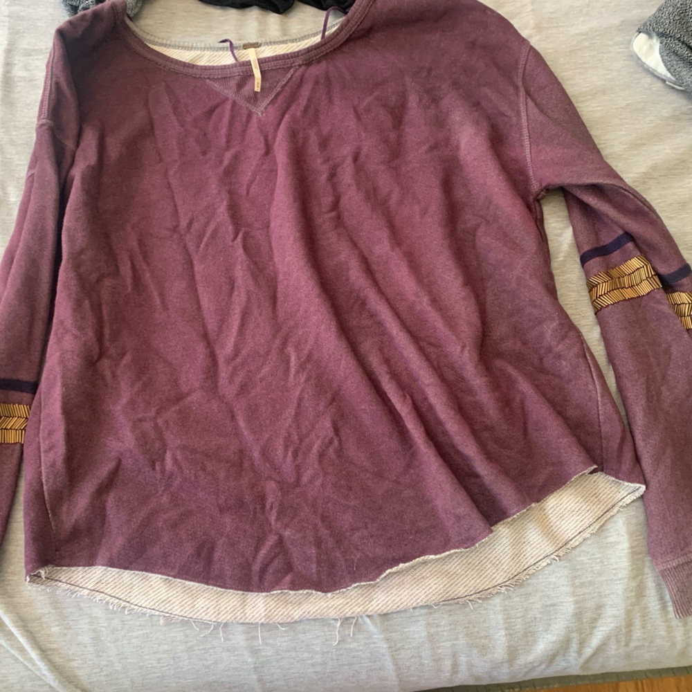 Free people maroon sweater